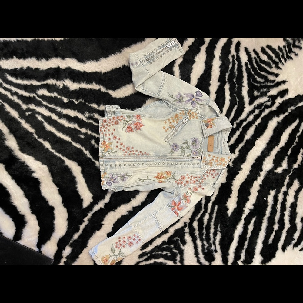 BLANKNYC studded and embroidered jacket